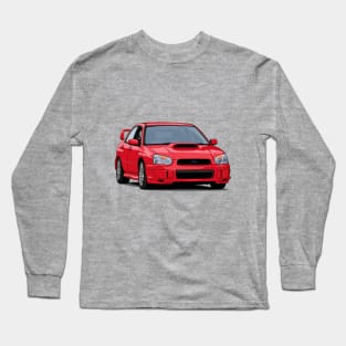 Subaru Impreza WRX STI blobeye gdb (red) Long Sleeve T-Shirt